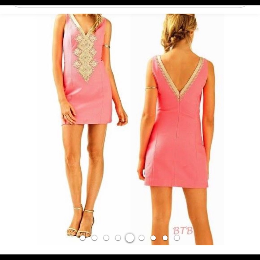 Lilly Pulitzer Junie Shift Dress 👗 In Coral Reef SZ 2 NWT - Picture 4 of 15